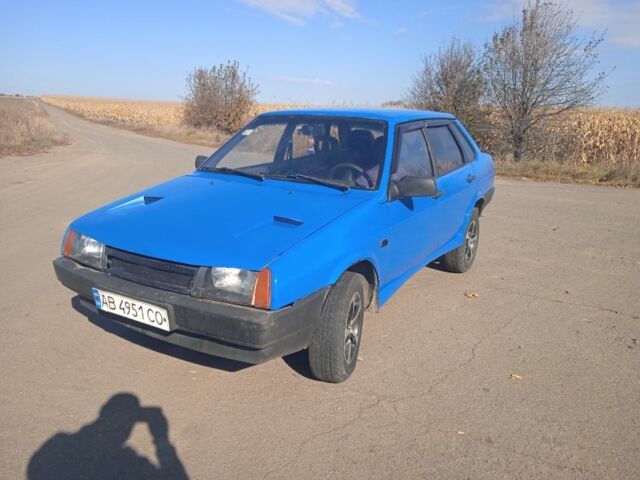Синий ВАЗ 21099, объемом двигателя 1.5 л и пробегом 2 тыс. км за 1400 $, фото 1 на Automoto.ua