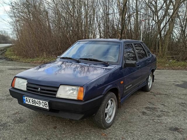 Синий ВАЗ 21099, объемом двигателя 1.5 л и пробегом 99 тыс. км за 1181 $, фото 1 на Automoto.ua