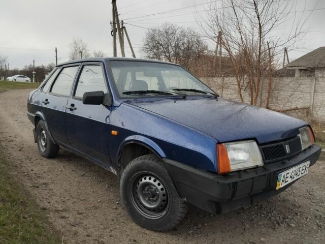 Синій ВАЗ 21099, об'ємом двигуна 1.5 л та пробігом 52 тис. км за 1600 $, фото 1 на Automoto.ua