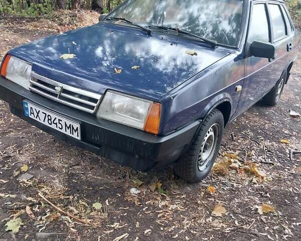 Синий ВАЗ 21099, объемом двигателя 1.5 л и пробегом 100 тыс. км за 2000 $, фото 1 на Automoto.ua