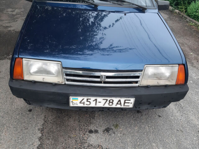 Синий ВАЗ 21099, объемом двигателя 1.5 л и пробегом 65 тыс. км за 1700 $, фото 1 на Automoto.ua