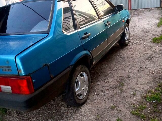 Синий ВАЗ 21099, объемом двигателя 1.6 л и пробегом 152 тыс. км за 600 $, фото 1 на Automoto.ua