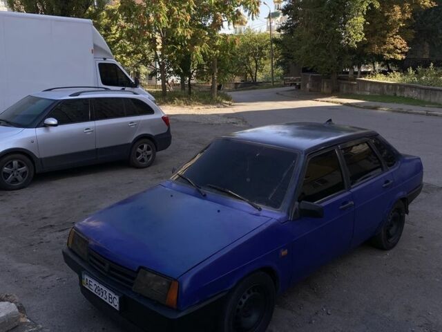 Синий ВАЗ 21099, объемом двигателя 1.5 л и пробегом 130 тыс. км за 864 $, фото 1 на Automoto.ua
