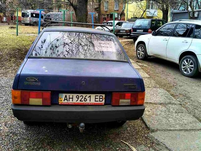 Синий ВАЗ 21099, объемом двигателя 1.5 л и пробегом 134 тыс. км за 1100 $, фото 1 на Automoto.ua