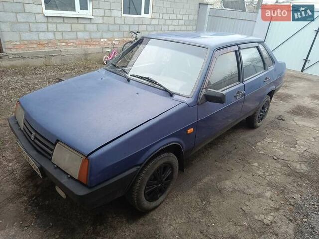 Синий ВАЗ 21099, объемом двигателя 1.5 л и пробегом 338 тыс. км за 1064 $, фото 1 на Automoto.ua