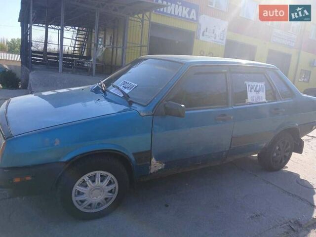 Синий ВАЗ 21099, объемом двигателя 1.5 л и пробегом 150 тыс. км за 964 $, фото 1 на Automoto.ua