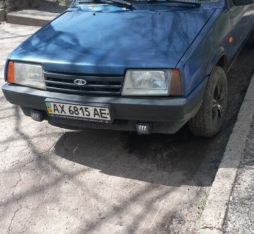 Синий ВАЗ 21099, объемом двигателя 1.5 л и пробегом 96 тыс. км за 1030 $, фото 1 на Automoto.ua
