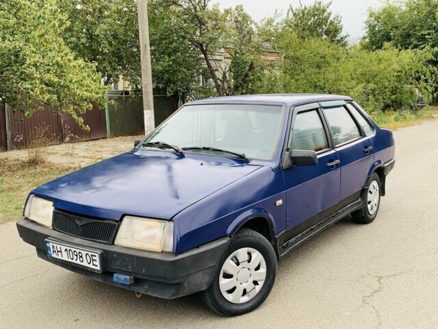 Синий ВАЗ 21099, объемом двигателя 1.5 л и пробегом 347 тыс. км за 850 $, фото 1 на Automoto.ua