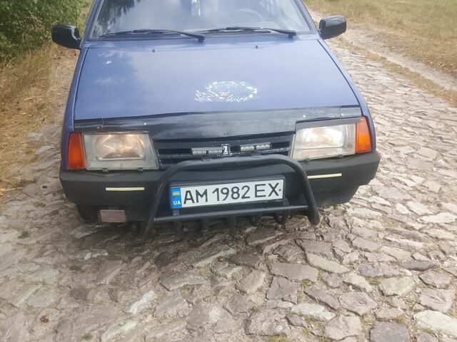 Синий ВАЗ 21099, объемом двигателя 1.5 л и пробегом 150 тыс. км за 899 $, фото 1 на Automoto.ua