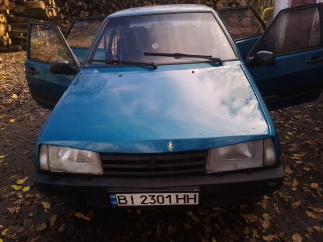Синій ВАЗ 21099, об'ємом двигуна 1.5 л та пробігом 1000 тис. км за 979 $, фото 1 на Automoto.ua