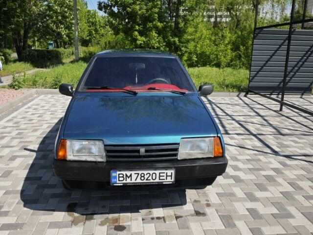 Синий ВАЗ 21099, объемом двигателя 1.5 л и пробегом 300 тыс. км за 1400 $, фото 1 на Automoto.ua