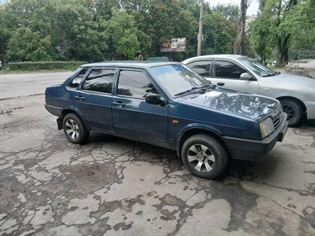 Синий ВАЗ 21099, объемом двигателя 1.6 л и пробегом 230 тыс. км за 1204 $, фото 1 на Automoto.ua