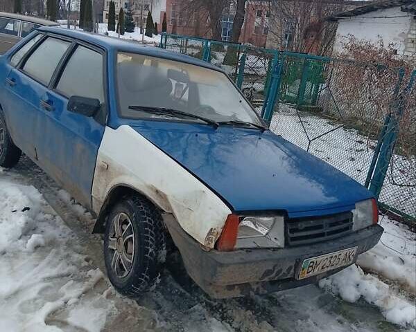 Синий ВАЗ 21099, объемом двигателя 1.6 л и пробегом 80 тыс. км за 200 $, фото 1 на Automoto.ua
