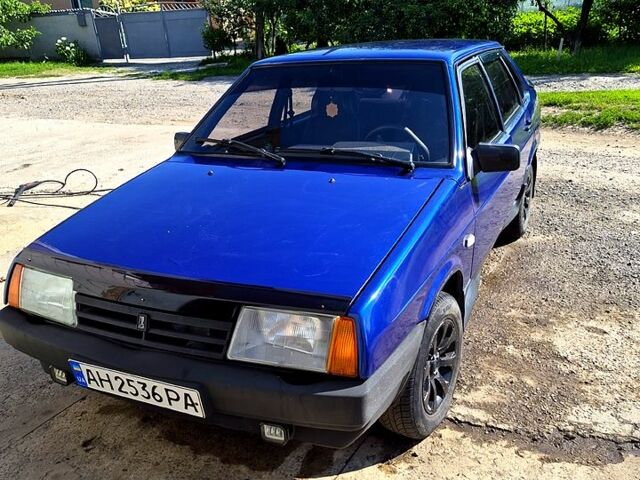 Синий ВАЗ 21099, объемом двигателя 1.5 л и пробегом 158 тыс. км за 1700 $, фото 1 на Automoto.ua