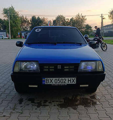 Синий ВАЗ 21099, объемом двигателя 1.5 л и пробегом 130 тыс. км за 1600 $, фото 1 на Automoto.ua