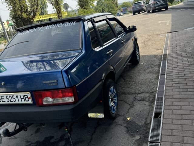 Синий ВАЗ 21099, объемом двигателя 1.5 л и пробегом 200 тыс. км за 2000 $, фото 1 на Automoto.ua