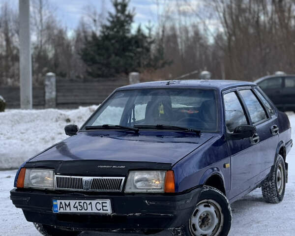 Синій ВАЗ 21099, об'ємом двигуна 1.5 л та пробігом 90 тис. км за 1050 $, фото 1 на Automoto.ua
