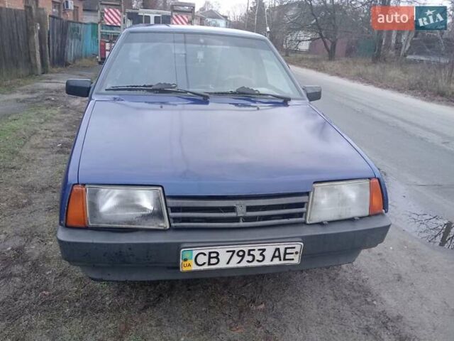 Синий ВАЗ 21099, объемом двигателя 1.5 л и пробегом 200 тыс. км за 1100 $, фото 1 на Automoto.ua