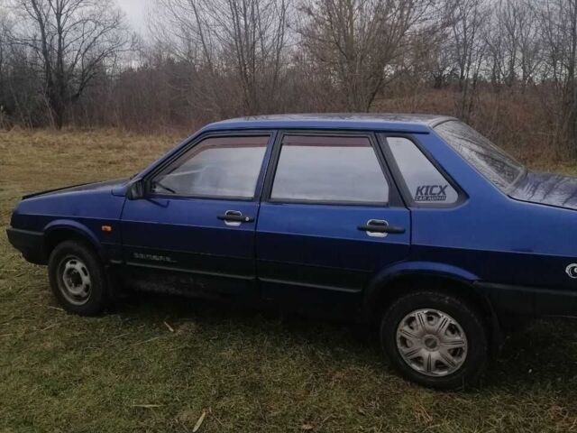 Синий ВАЗ 21099, объемом двигателя 1.5 л и пробегом 280 тыс. км за 1600 $, фото 1 на Automoto.ua