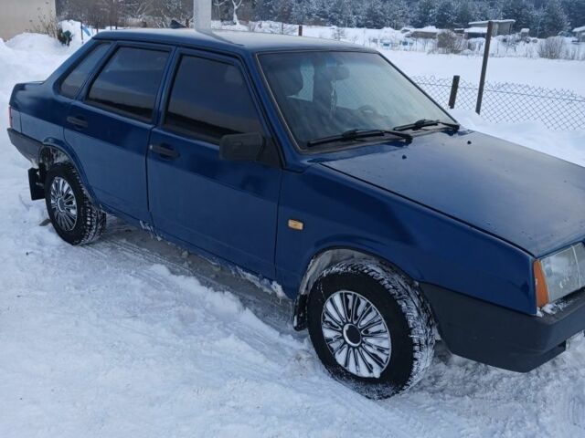 Синий ВАЗ 21099, объемом двигателя 1.5 л и пробегом 124 тыс. км за 1800 $, фото 1 на Automoto.ua