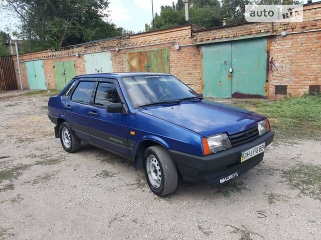 Синий ВАЗ 21099, объемом двигателя 1.5 л и пробегом 160 тыс. км за 1900 $, фото 1 на Automoto.ua