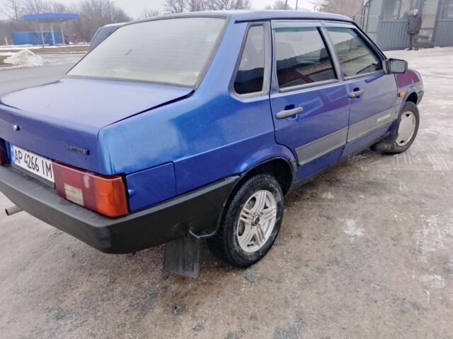 Синій ВАЗ 21099, об'ємом двигуна 1.5 л та пробігом 222 тис. км за 1250 $, фото 1 на Automoto.ua