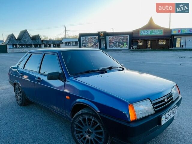 Синий ВАЗ 21099, объемом двигателя 1.5 л и пробегом 270 тыс. км за 2100 $, фото 1 на Automoto.ua