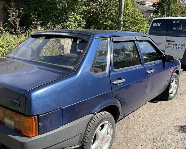 Синий ВАЗ 21099, объемом двигателя 1.5 л и пробегом 164 тыс. км за 1456 $, фото 1 на Automoto.ua