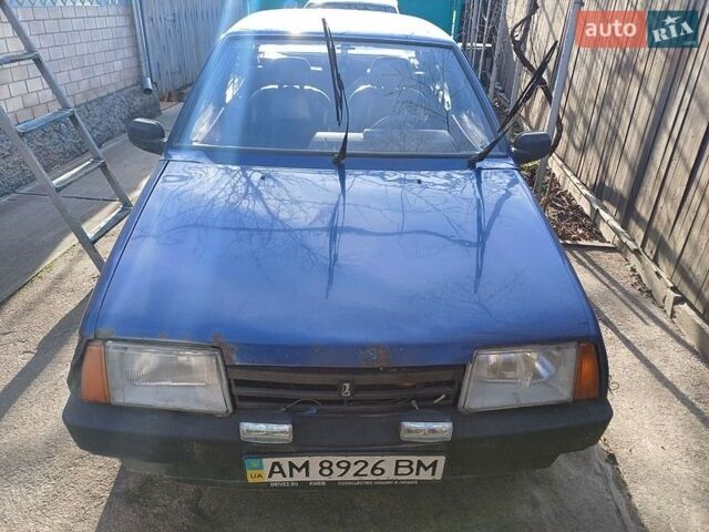 Синий ВАЗ 21099, объемом двигателя 1.5 л и пробегом 190 тыс. км за 650 $, фото 1 на Automoto.ua