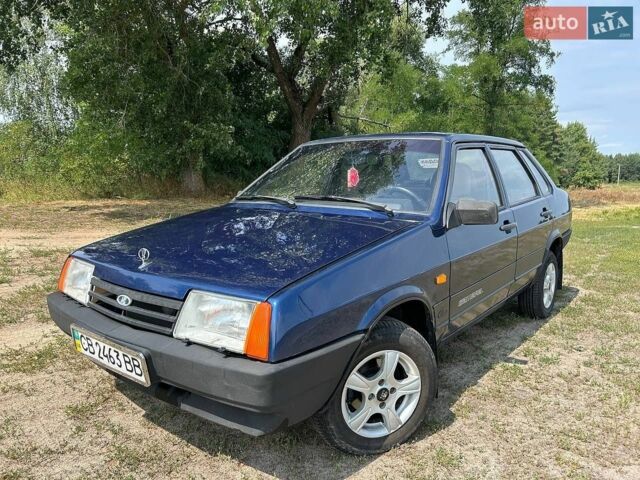 Синий ВАЗ 21099, объемом двигателя 1.5 л и пробегом 182 тыс. км за 1850 $, фото 1 на Automoto.ua