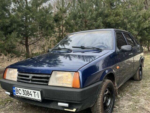 Синий ВАЗ 21099, объемом двигателя 1.5 л и пробегом 337 тыс. км за 1450 $, фото 1 на Automoto.ua