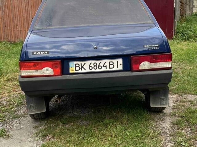 Синий ВАЗ 21099, объемом двигателя 1.5 л и пробегом 70 тыс. км за 1500 $, фото 1 на Automoto.ua
