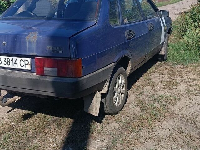Синий ВАЗ 21099, объемом двигателя 1.5 л и пробегом 133 тыс. км за 1000 $, фото 1 на Automoto.ua