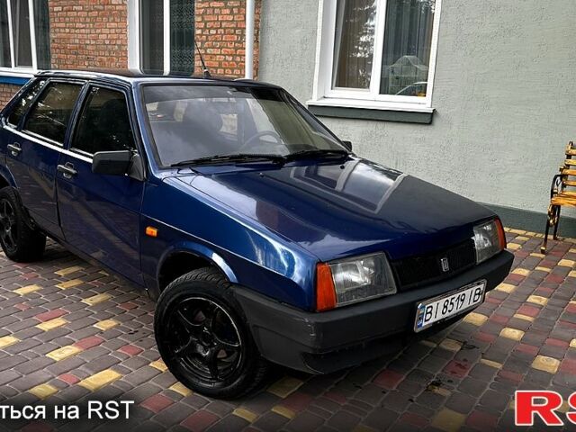 Синий ВАЗ 21099, объемом двигателя 1.5 л и пробегом 196 тыс. км за 1499 $, фото 1 на Automoto.ua
