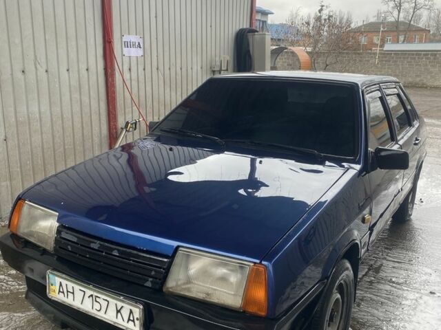 Синий ВАЗ 21099, объемом двигателя 1.5 л и пробегом 1000 тыс. км за 587 $, фото 1 на Automoto.ua