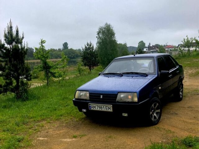 Синий ВАЗ 21099, объемом двигателя 1.5 л и пробегом 3 тыс. км за 1500 $, фото 1 на Automoto.ua