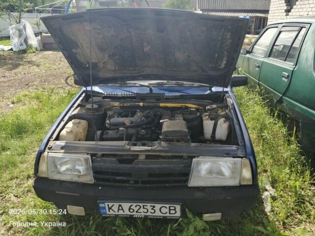 Синий ВАЗ 21099, объемом двигателя 1.5 л и пробегом 160 тыс. км за 499 $, фото 1 на Automoto.ua