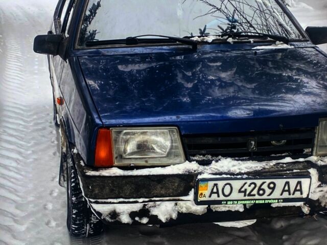 Синий ВАЗ 21099, объемом двигателя 1.5 л и пробегом 130 тыс. км за 600 $, фото 1 на Automoto.ua