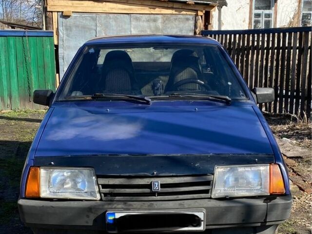 Синий ВАЗ 21099, объемом двигателя 1.5 л и пробегом 295 тыс. км за 1100 $, фото 1 на Automoto.ua