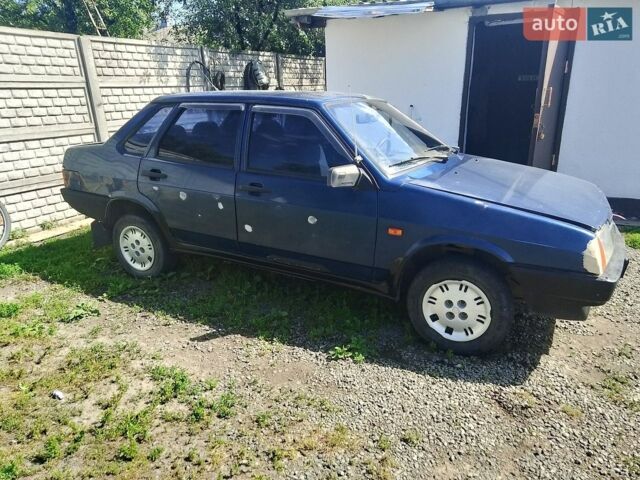 Синий ВАЗ 21099, объемом двигателя 1.5 л и пробегом 222 тыс. км за 650 $, фото 1 на Automoto.ua