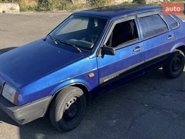 Синій ВАЗ 21099, об'ємом двигуна 1.5 л та пробігом 270 тис. км за 571 $, фото 1 на Automoto.ua