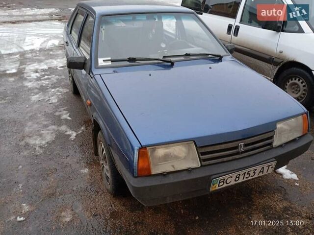 Синий ВАЗ 21099, объемом двигателя 1.5 л и пробегом 99 тыс. км за 1300 $, фото 1 на Automoto.ua