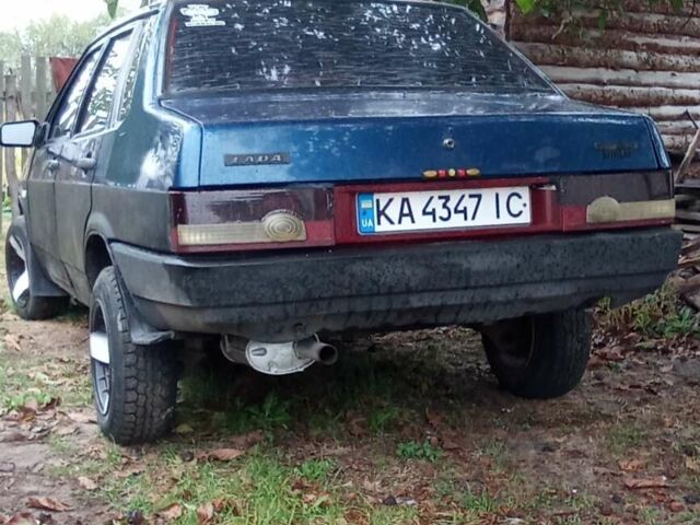 Синий ВАЗ 21099, объемом двигателя 1.5 л и пробегом 335 тыс. км за 1200 $, фото 1 на Automoto.ua
