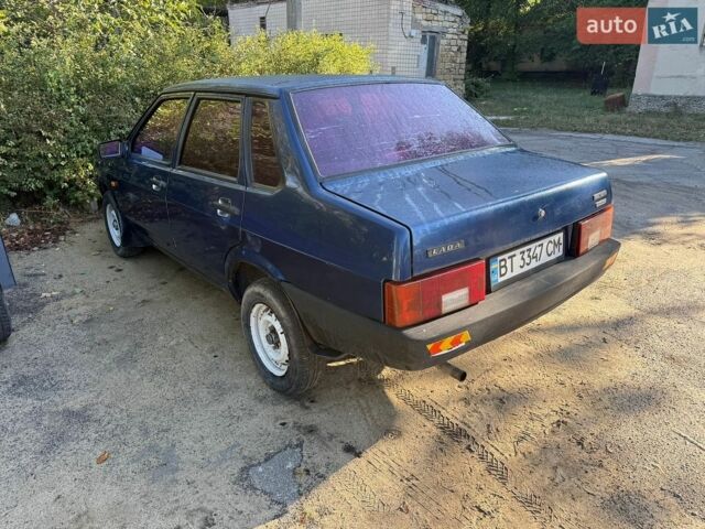 Синий ВАЗ 21099, объемом двигателя 1.5 л и пробегом 201 тыс. км за 1200 $, фото 1 на Automoto.ua