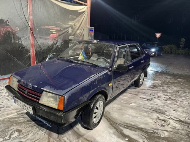 Синий ВАЗ 21099, объемом двигателя 1.5 л и пробегом 250 тыс. км за 650 $, фото 1 на Automoto.ua