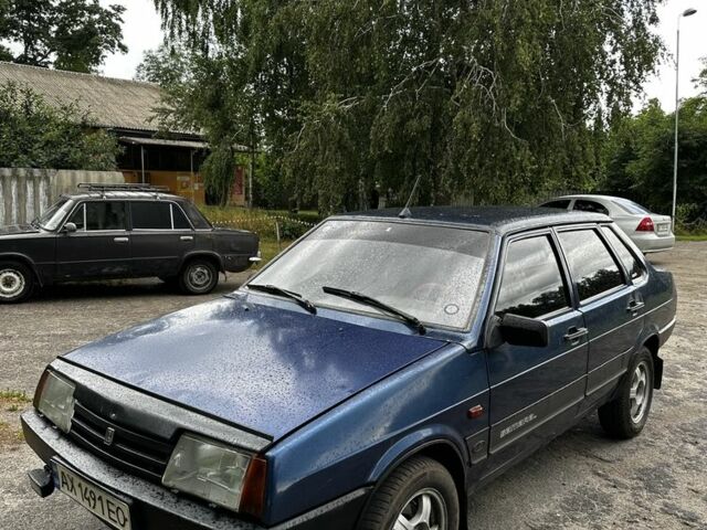 Синий ВАЗ 21099, объемом двигателя 1.5 л и пробегом 140 тыс. км за 1500 $, фото 1 на Automoto.ua