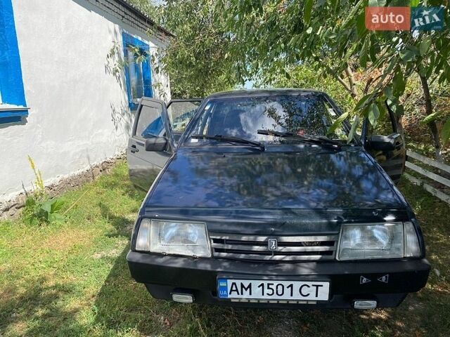 Синий ВАЗ 21099, объемом двигателя 1.5 л и пробегом 200 тыс. км за 2100 $, фото 1 на Automoto.ua