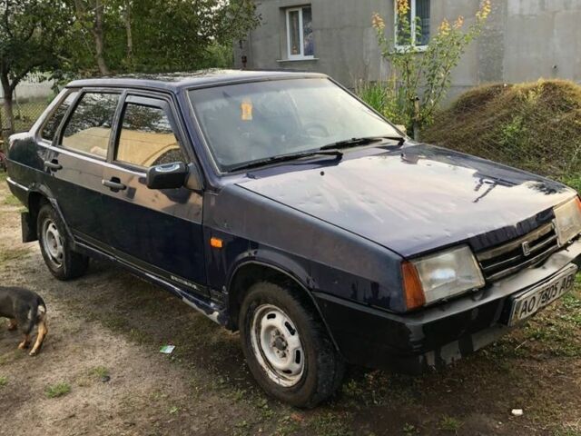 Синий ВАЗ 21099, объемом двигателя 1.5 л и пробегом 170 тыс. км за 800 $, фото 1 на Automoto.ua
