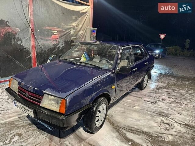 Синий ВАЗ 21099, объемом двигателя 1.6 л и пробегом 250 тыс. км за 650 $, фото 1 на Automoto.ua