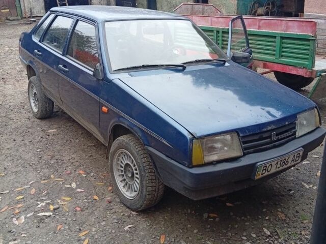 Синий ВАЗ 21099, объемом двигателя 1.5 л и пробегом 1000 тыс. км за 334 $, фото 1 на Automoto.ua